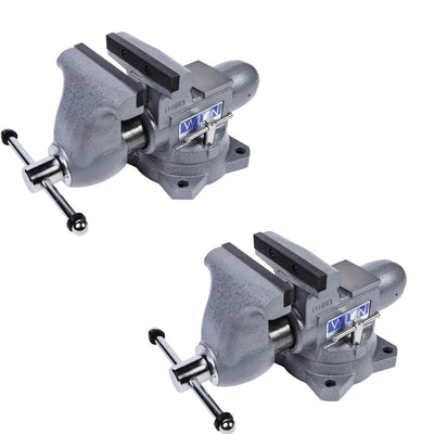 Wilton Tradesman 6.5 In Jaw Width Steel Swivel Base Anvil Work Bench Vise (2)