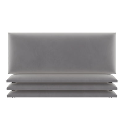 Vant 30 x 11.5 In Floating Decor Wall Panel, Platinum Gray (4 Pack) (Open Box)
