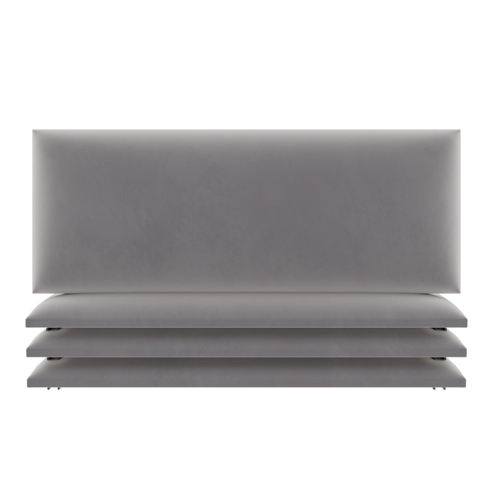 Vant 30 x 11.5 In Floating Decor Wall Panel, Platinum Gray (4 Pack) (Open Box)