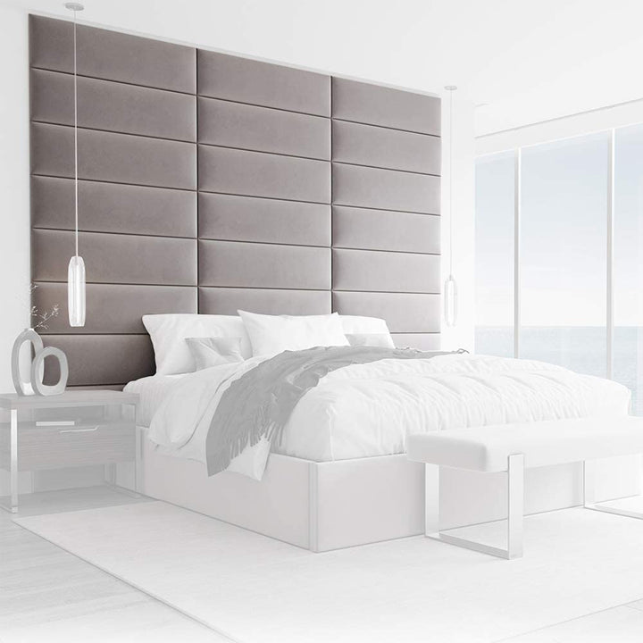 Vant 30 x 11.5 In Floating Decor Wall Panel, Platinum Gray (4 Pack) (Open Box)