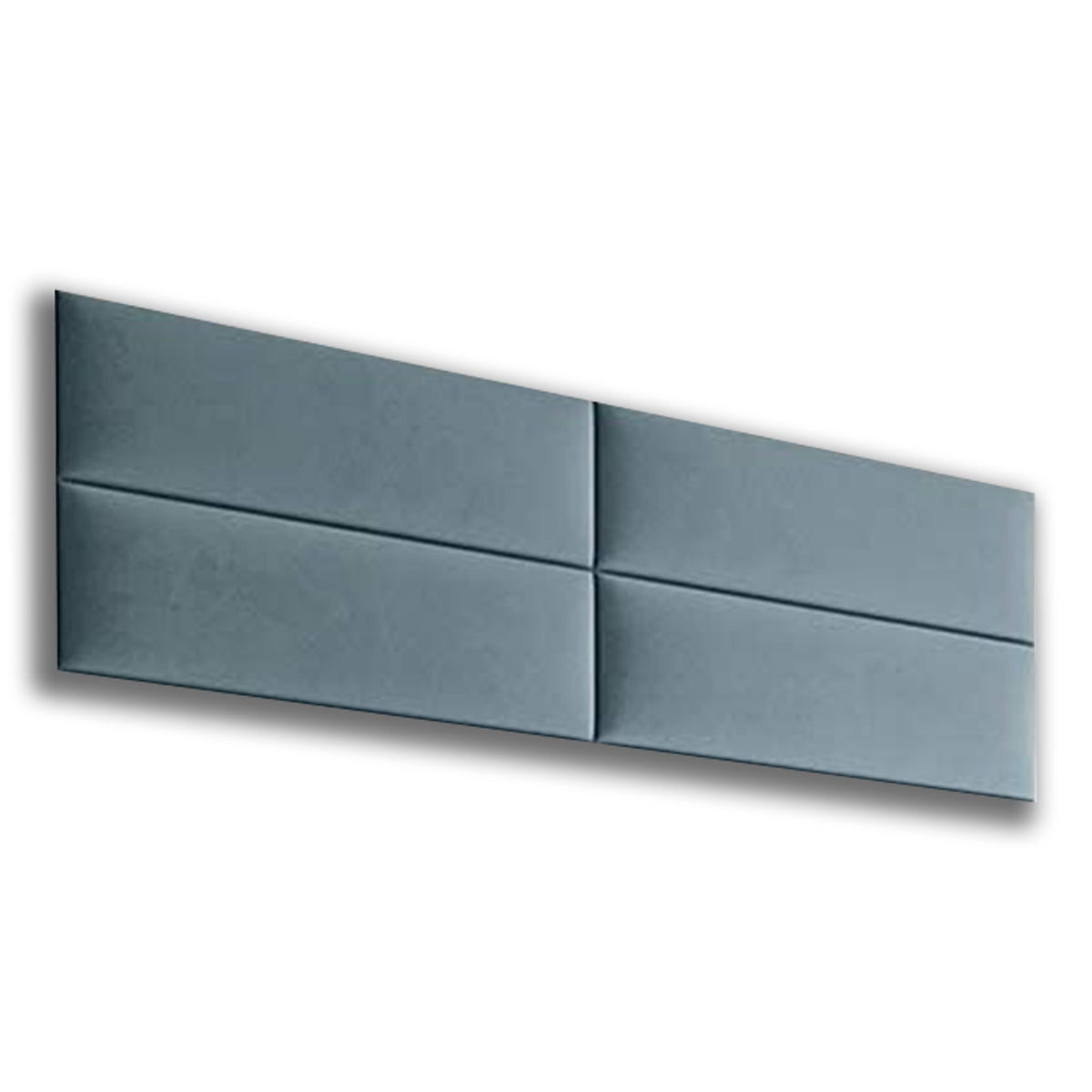 Vant 30x11.5 Inch Upholstered Decor Wall Panel, Antique Blue (4 Pack) (Open Box)