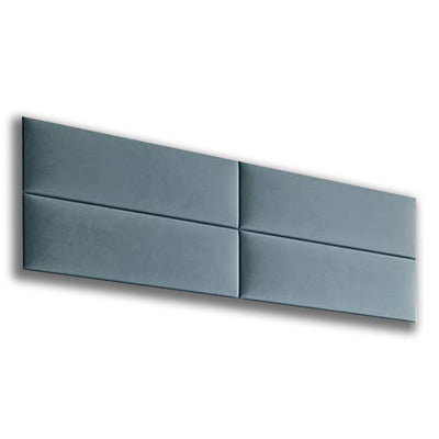 Vant 30x11.5 Inch Upholstered Decor Wall Panel, Antique Blue (4 Pack) (Open Box)