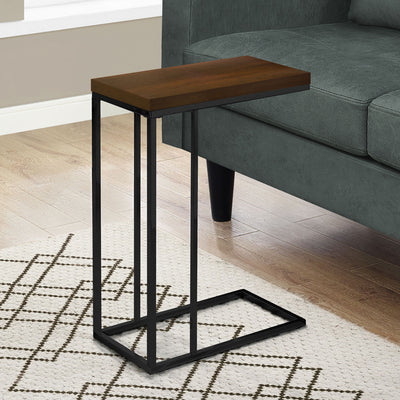 Monarch Specialties Accent Rectangular Side End Table, Brown Wood (For Parts)