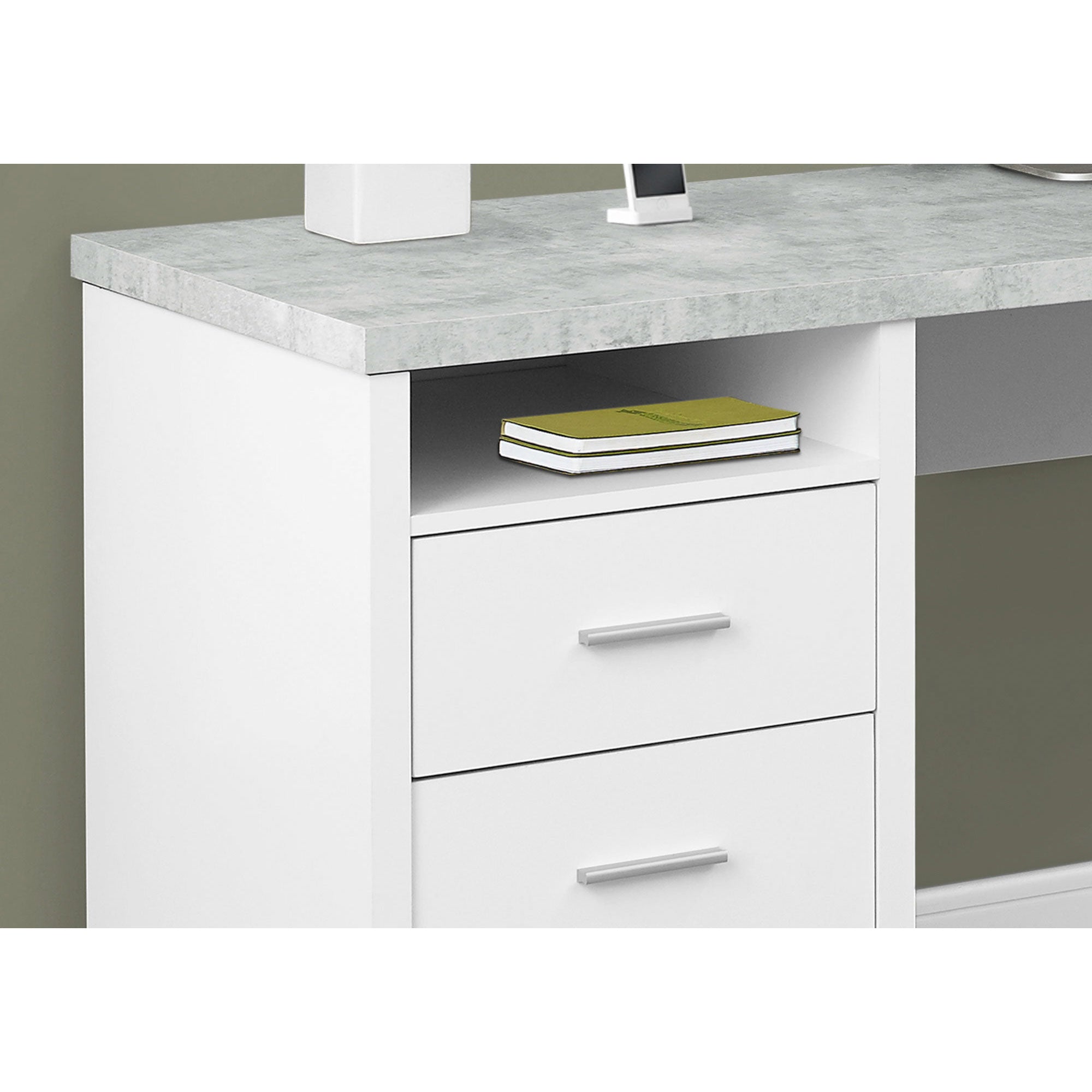 Monarch Specialties 80" Modern Home Office Computer Desk with Drawers (Used) - VMInnovations