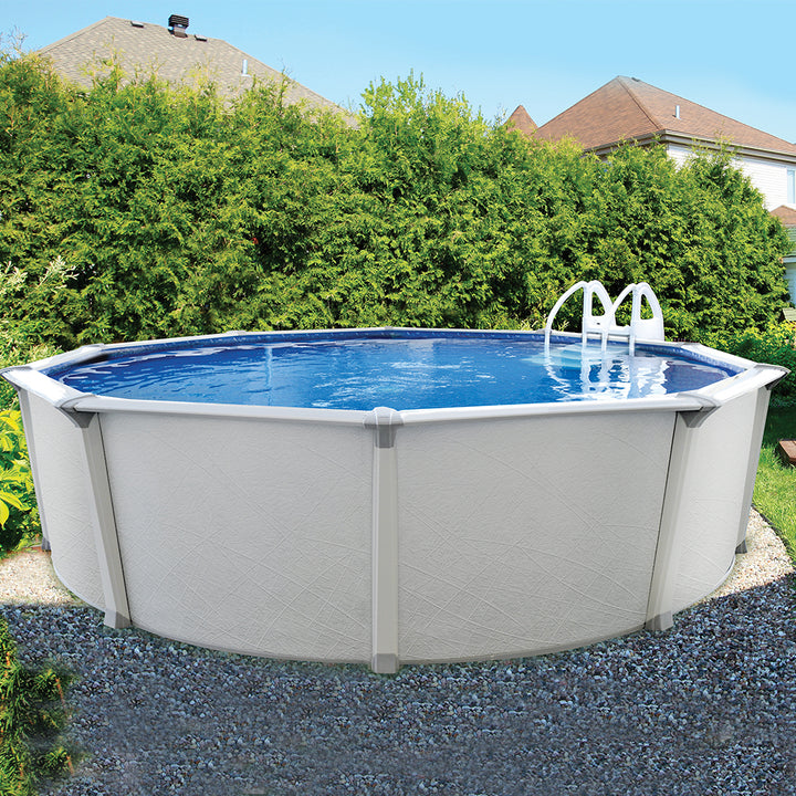 Aquarian Pools Fuzion Series 21 Feet x 52 Inch Round Above Ground Swimming Pool - VMInnovations