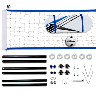 Training Equipment Volleyball Game Set Kit w Accessories (Certified Refurbished)