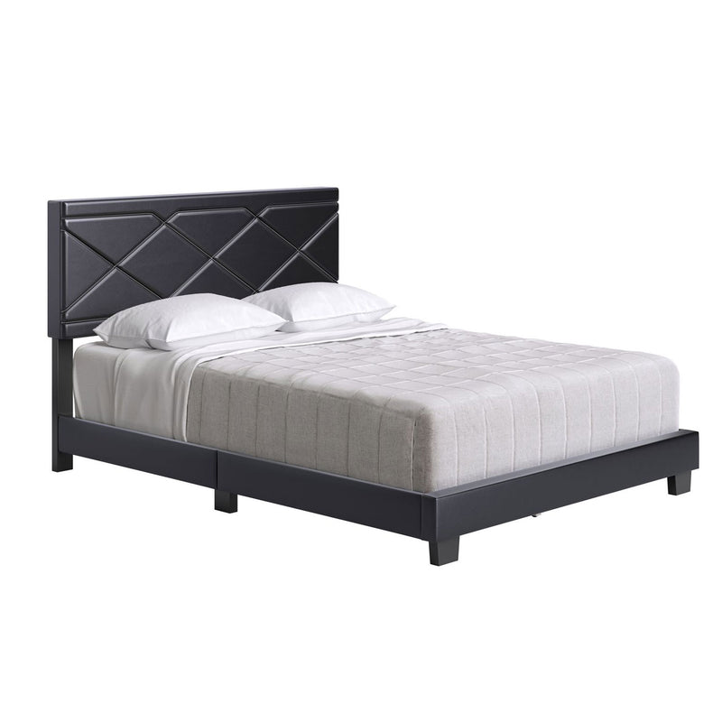 Boyd Sleep Antwerp Faux Leather King Platform Bed Frame and Headboard(For Parts)