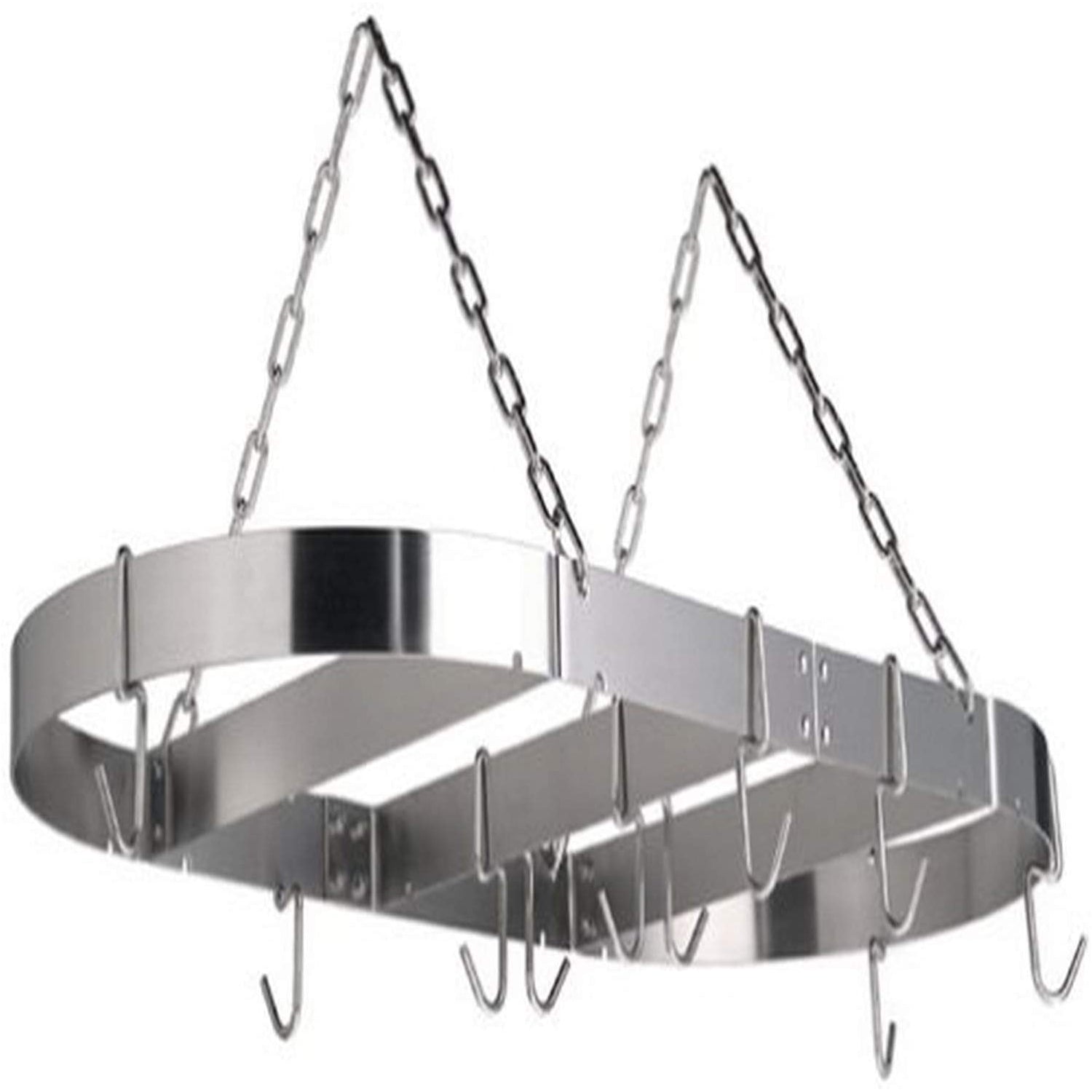 Calphalon Stainless Steel Pot and Pans Hanging Storage Rack, Silver (For parts)