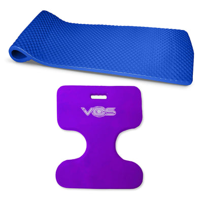 Vos 72" Chlorine Resistant Swimming Pool Float and Oasis Water Saddle Float Seat
