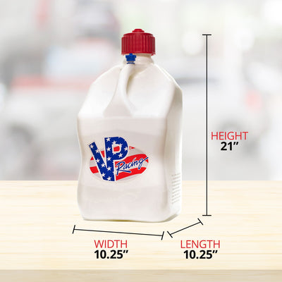VP Racing 5.5 Gallon Motorsport Racing Liquid Container Utility Jug, Patriotic