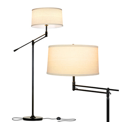 Brightech Ava Tall Standing Floor Lamp Pole w/ LED Light Bulb, Black (Used) - VMInnovations
