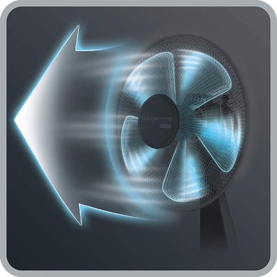 Rowenta Turbo Silence Extreme Oscillating Manual 12 Inch Table Top Fan(Open Box)