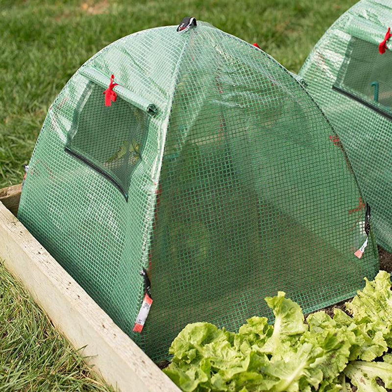 NuVue Pop Open Vueshield Greenhouse w/ 4 Stakes and Roll Up Screen Windows(Used)