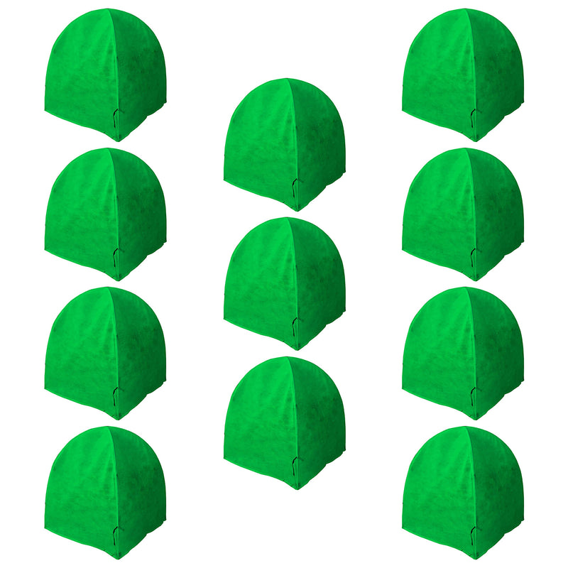 NuVue 22" Pop Up Tear Resistant Winter Frost Cover Garden Tent, Green (11 Pack)
