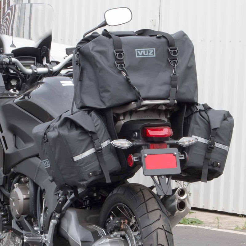 Vuz Moto VUZ-DSB Waterproof Motorcycle Dry Saddlebags, Pair of 2 (Used)