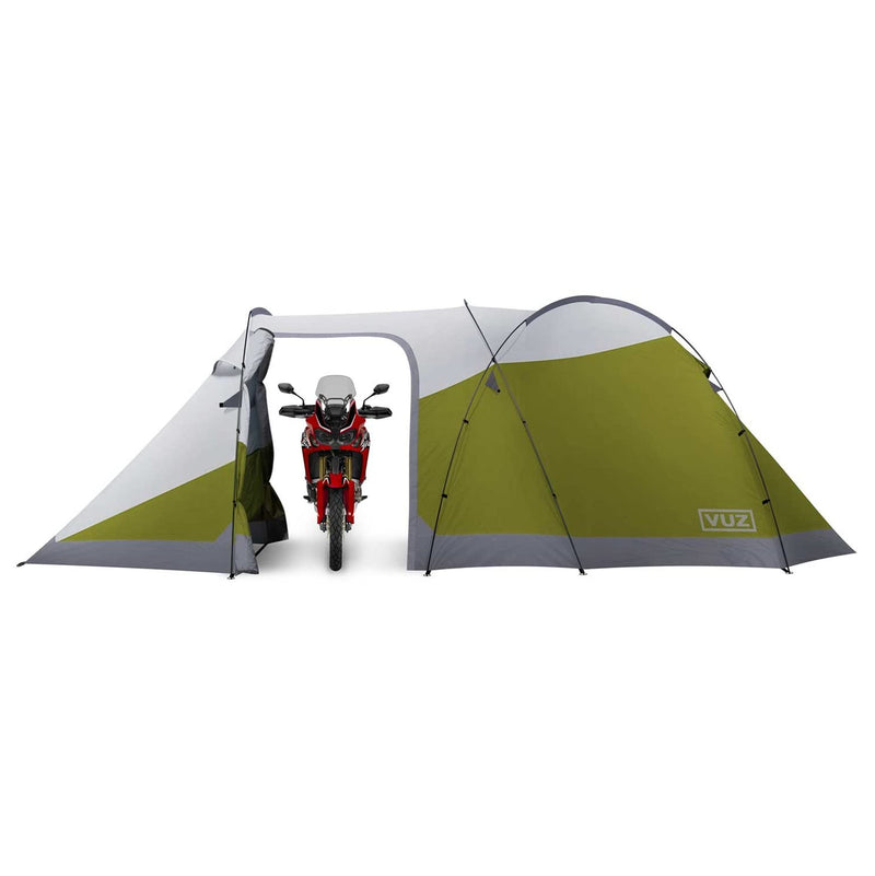 Vuz Moto Waterproof 12-Foot 3-Person Camping Tent with Motorcycle Port (Used)