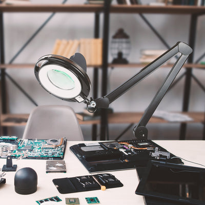 Brightech Lightview Pro LED Adjustable Clamp Magnifier Desk Lamp (For Parts)