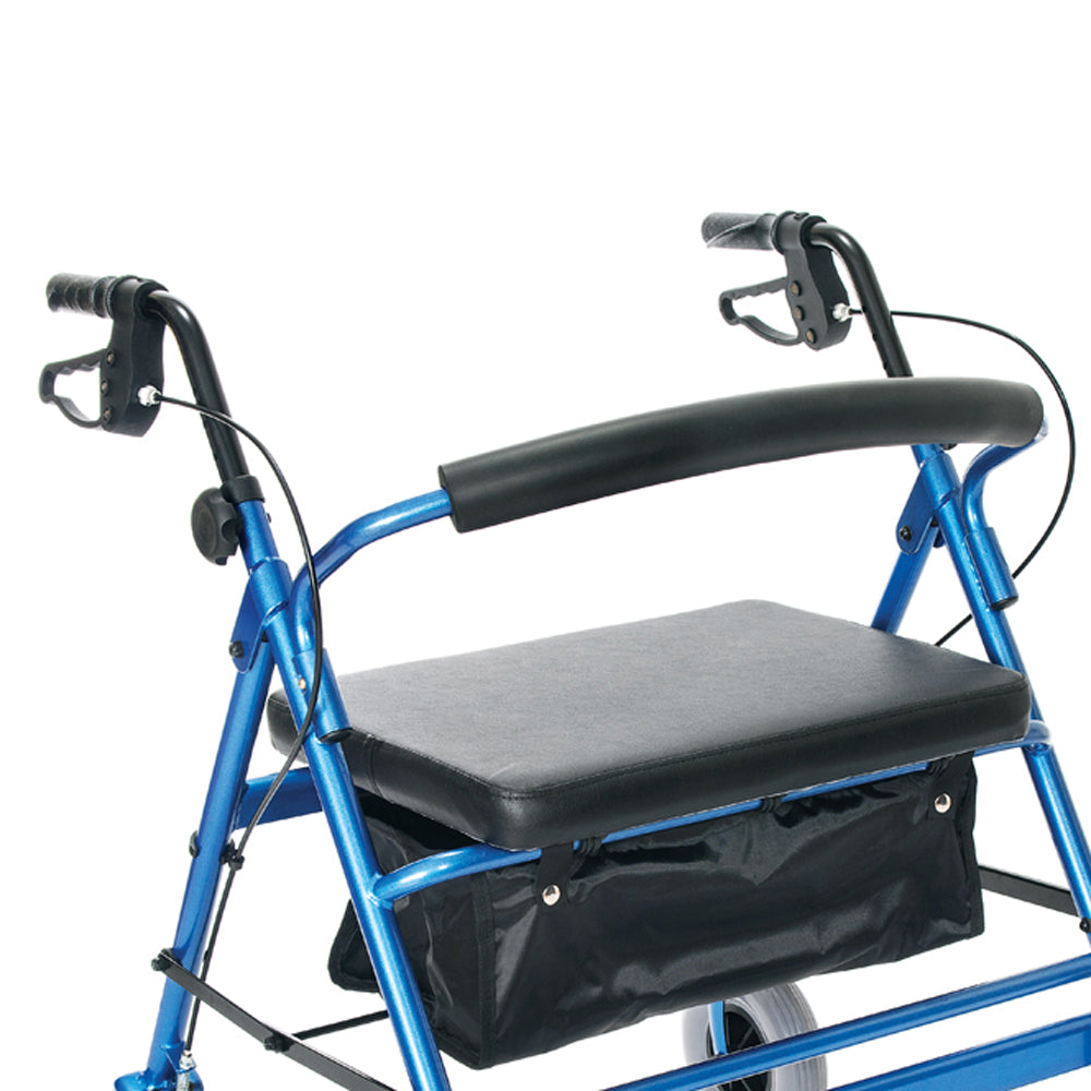 Essential Medical Supply Endurance HD Heavy Duty 4 Wheel Walker, Blue (Open Box)
