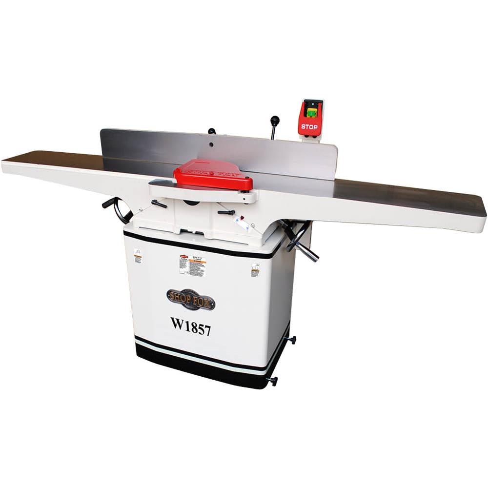 Shop Fox W1857 8 Inch 3 HP 230 Volt Dovetail Jointer & Planer with Mobile Base
