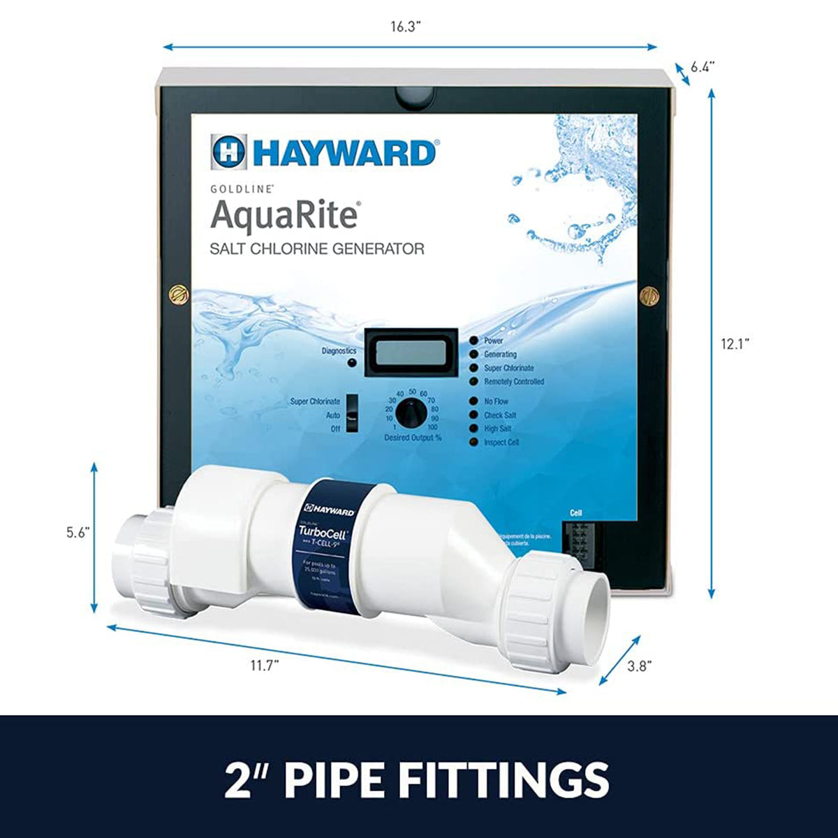 Hayward AquaRite Salt Chlorinator w/ TurboCell for 15K Gallon Pools (For Parts)
