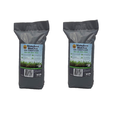 Wakefield 1 Gallon Premium Biochar Organic Garden Soil Conditioner (2 Pack)