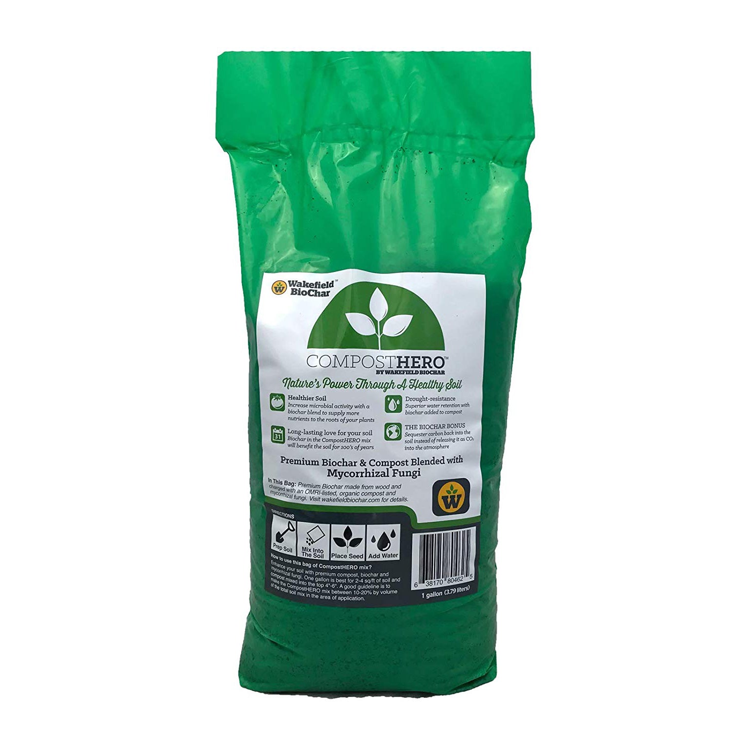 HC Companies Terrazzo 36 In Plant Saucer w/ Wakefield HERO Blend Garden Compost