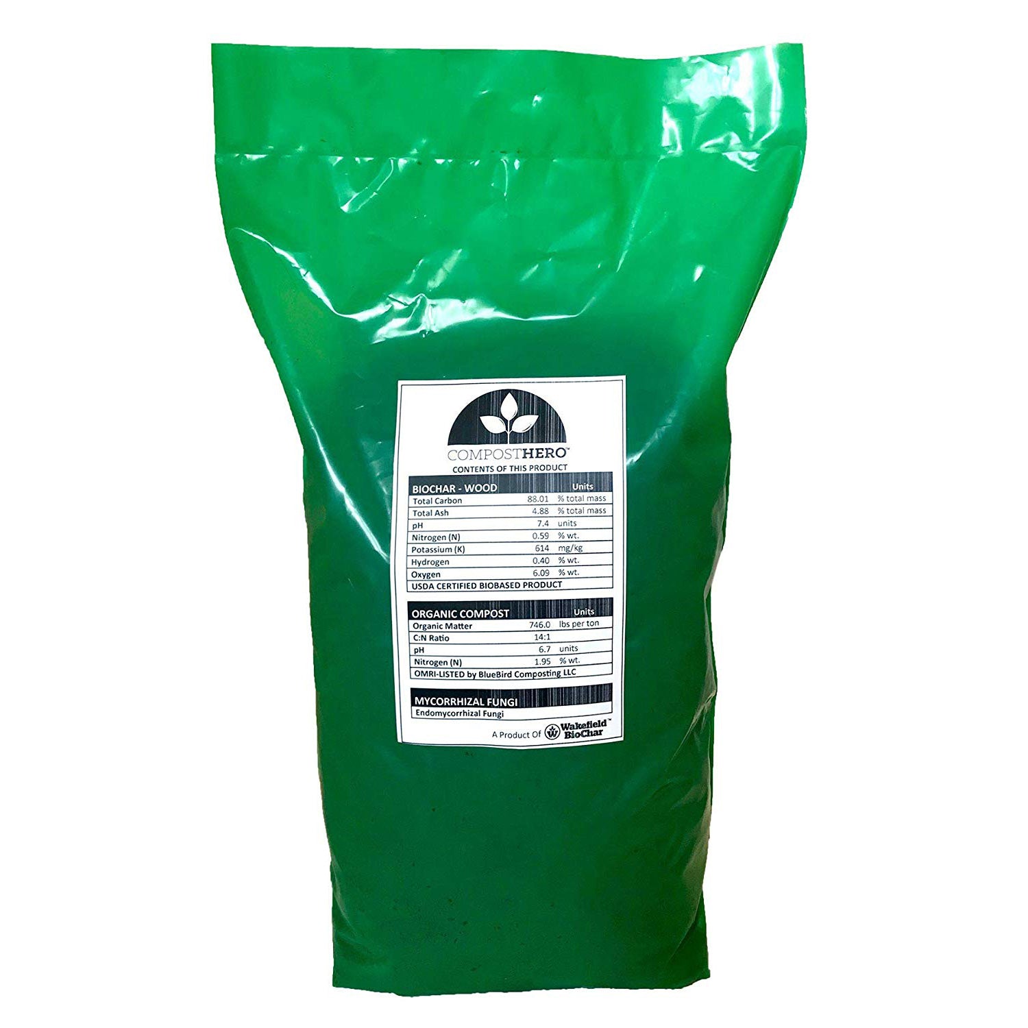 HC Companies 17in Terrazzo Planter Pot, Chocolate & Wakefield HERO 1gal Compost - VMInnovations