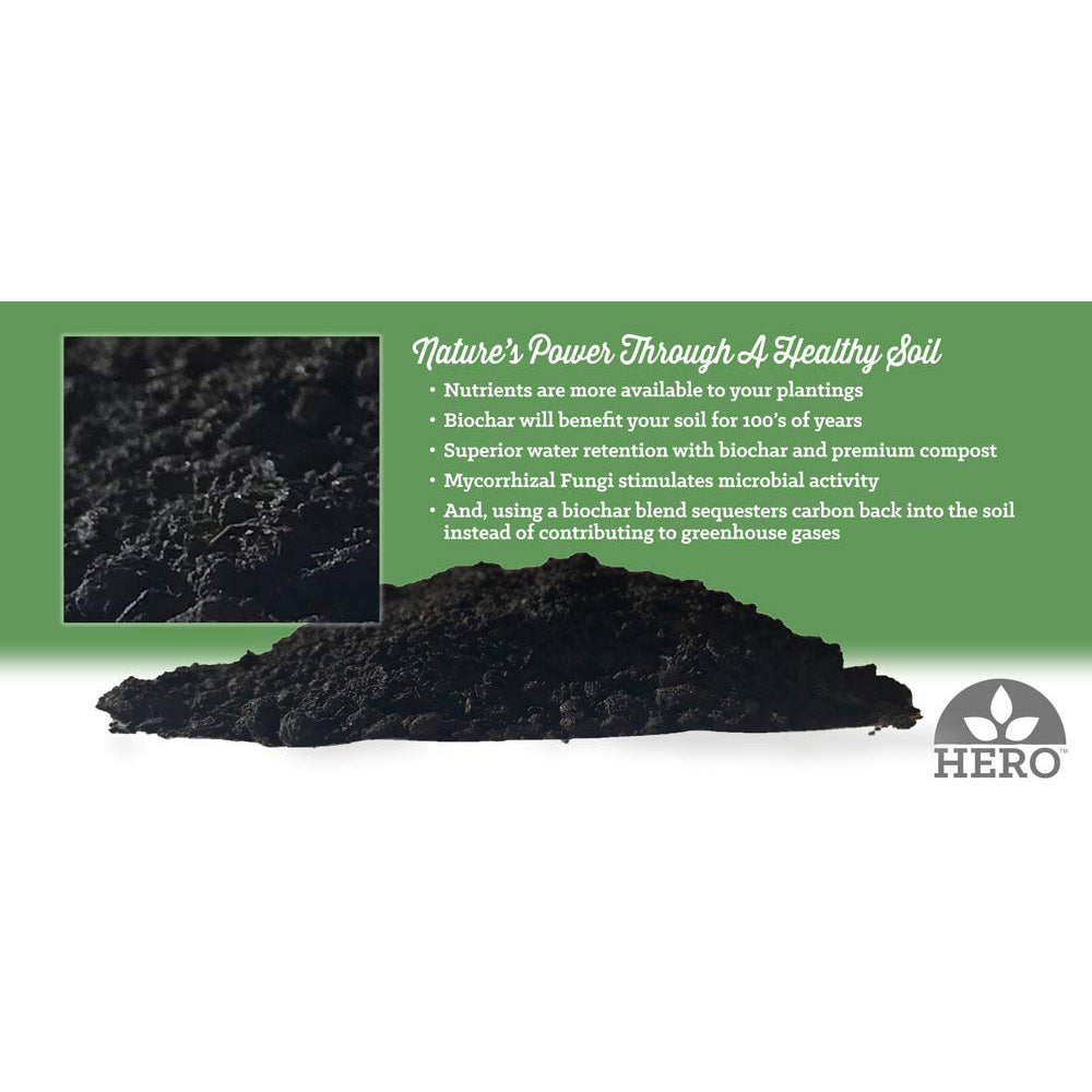 HC Companies Terrazzo 36 In Plant Saucer w/ Wakefield HERO Blend Garden Compost