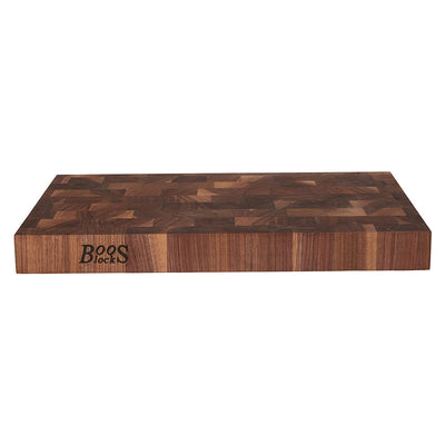 John Boos Walnut Reversible 18 x 12 Cutting Board & 3 Piece Maintenance Oil Set