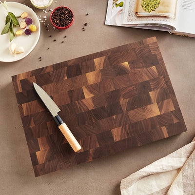 John Boos Walnut Reversible 18 x 12 Cutting Board & 3 Piece Maintenance Oil Set