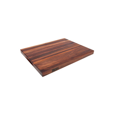 John Boos Walnut Wood Edge Grain Reversible Cutting Board & Maintenance Set - VMInnovations