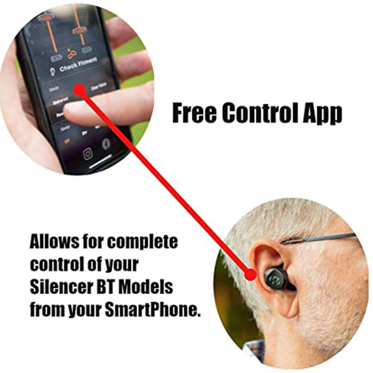Walker's Silencer BT 2.0 Shooting Protection Earbuds with Bluetooth (Used)