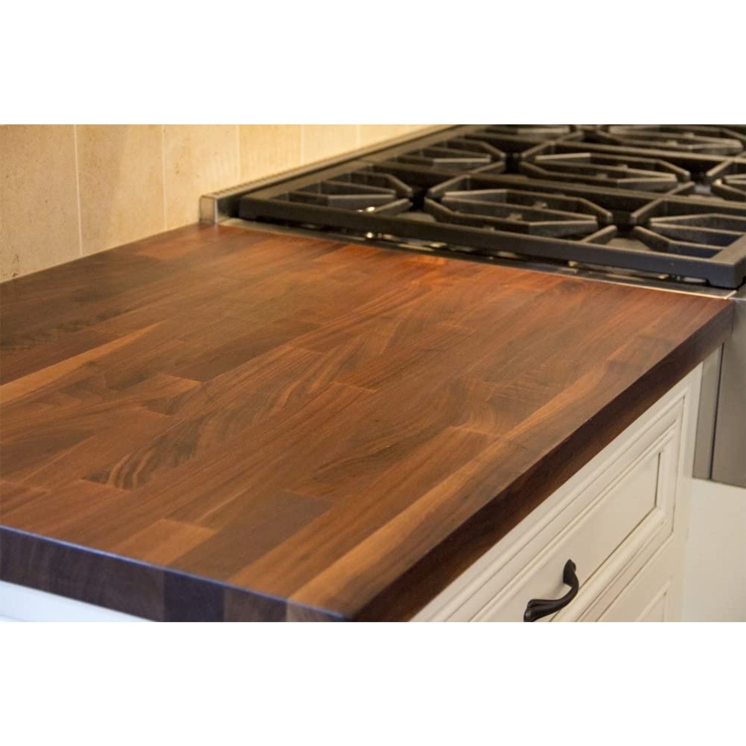 John Boos 60 x 30 inch Walnut Wood Countertop Cutting Board & Maintance Set - VMInnovations