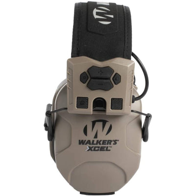 Walker's Xcel 100 Digital Electronic Ear Protection Headphones, Tan (2 Pack)