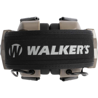 Walker's Xcel 100 Digital Electronic Muff Ear Protection with Voice Clarity, Tan