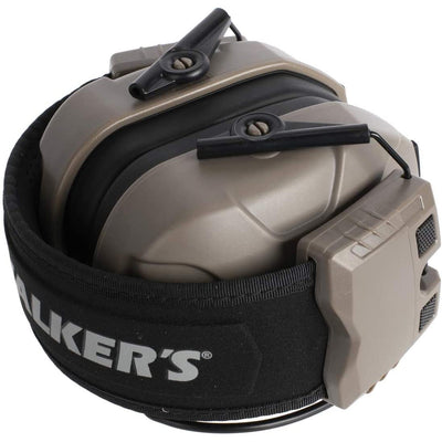 Walker's Xcel 100 Digital Electronic Muff Ear Protection with Voice Clarity, Tan