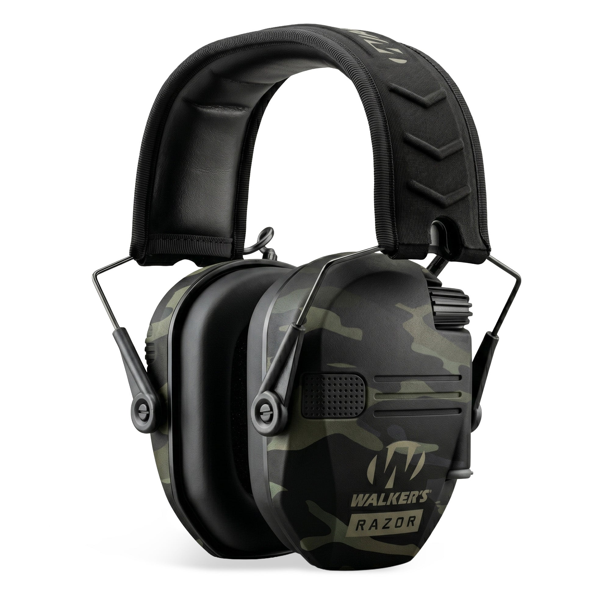 Walkers Razor Slim Electronic Ear Muffs with NRR 23 dB, Gray Multicam - VMInnovations