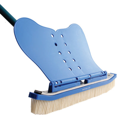Wall Whale Classic 18 Inch Pool Wall Cleaning Brush + 94 Inch Telescoping Pole