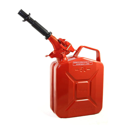 Wavian 5.3 Gal/20 L CARB Jerry Can and 1.3 Gal/5 L Steel Jerry Can, Red