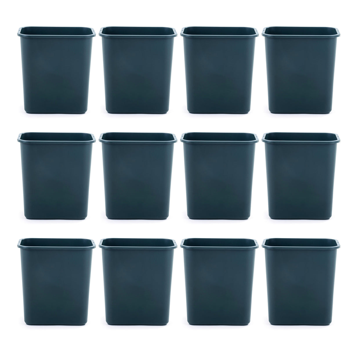 United Solutions 28Q ECOSolution Recyclable Plastic Wastebasket (12 Pk) (Used)