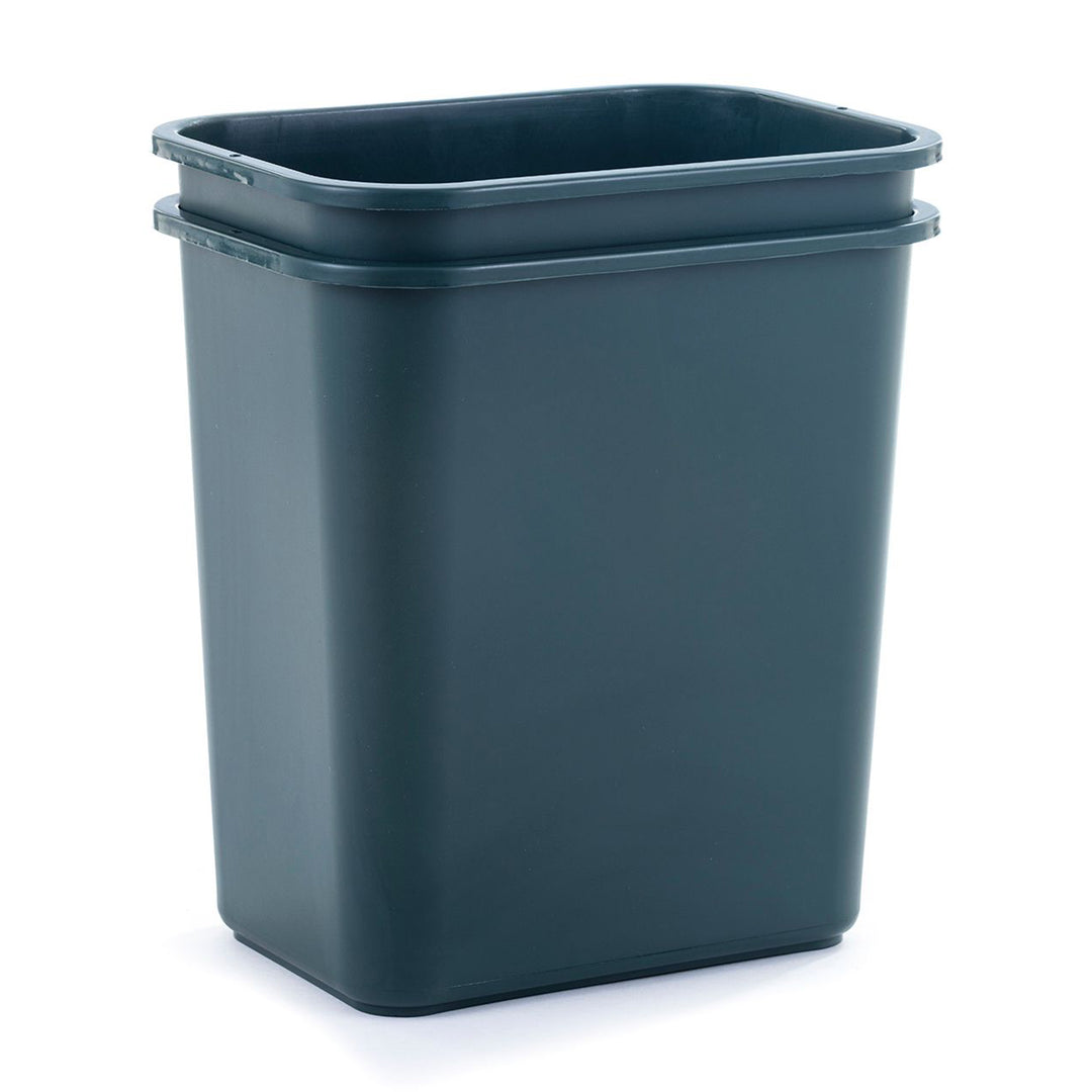 United Solutions 28 Quart ECOSolution Recyclable Plastic Wastebasket, (12 Pack)