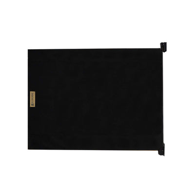 THE STAIR BARRIER 43 to 52" Banister to Wall Fabric Baby Pet Gate, Just Black - VMInnovations