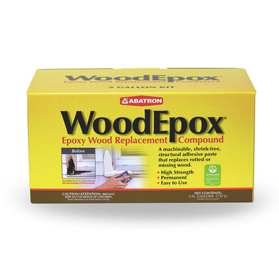 Abatron WoodEpox Epoxy Wood Replacement Compound 2 Parts A & B Gallon Kit (Used)
