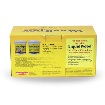 Abatron WE2GKR WoodEpox Epoxy Wood Compound 2 Parts A & B Gallon Kit (Open Box)
