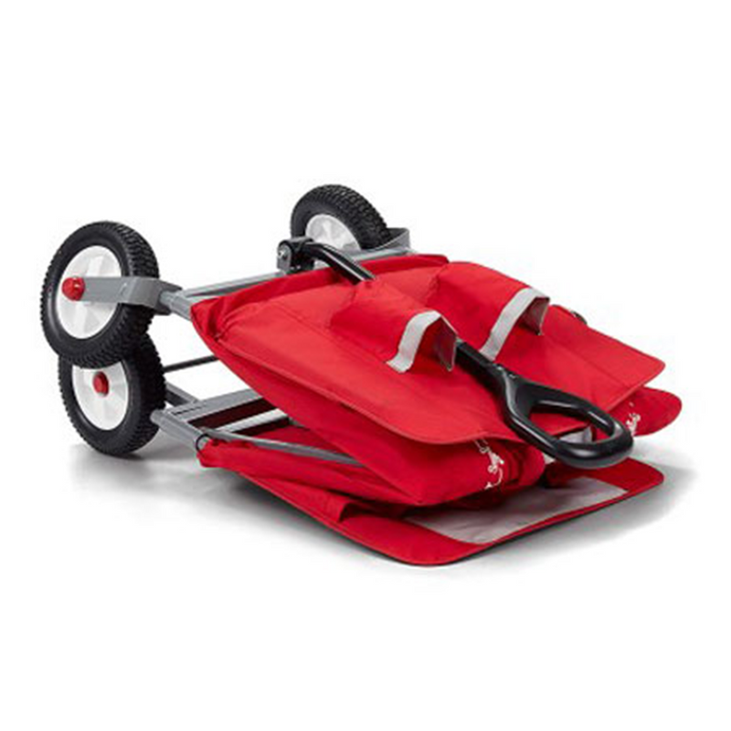 Radio Flyer All Terrain 3-in-1 Off Road EZ Fold Wagon for Kids and Cargo, Red