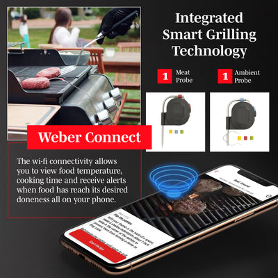 Weber Spirit SX-315 Stainless Steel 3 Burner Liquid Propane Gas Smart Grill - VMInnovations