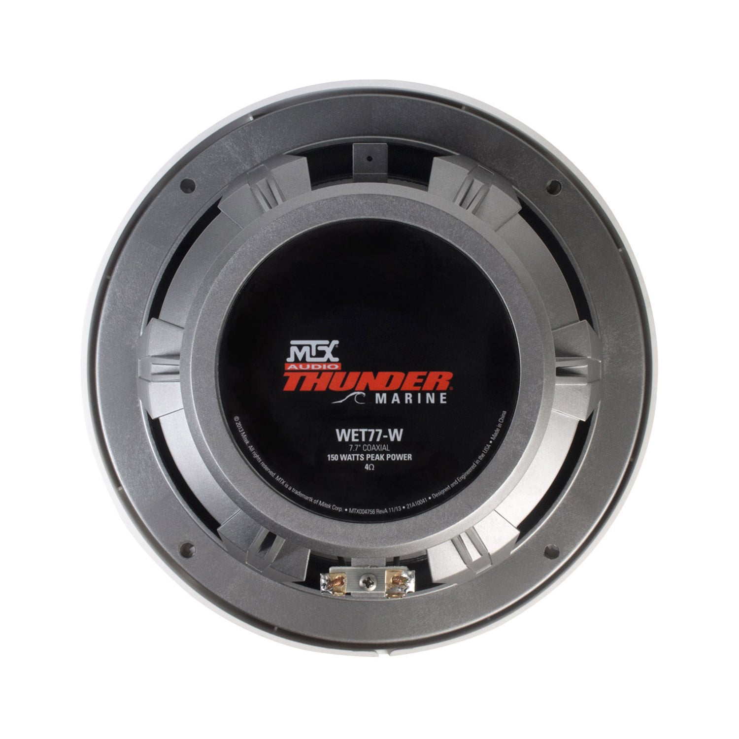 MTX WET77-W Wet Series 75 Watt RMS 4 Ohm Coaxial Marine Boat Speaker Pair, White