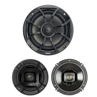 Wet Sounds Open Grille Marine Speakers + Polk Audio Car/Marine Stereo Speakers