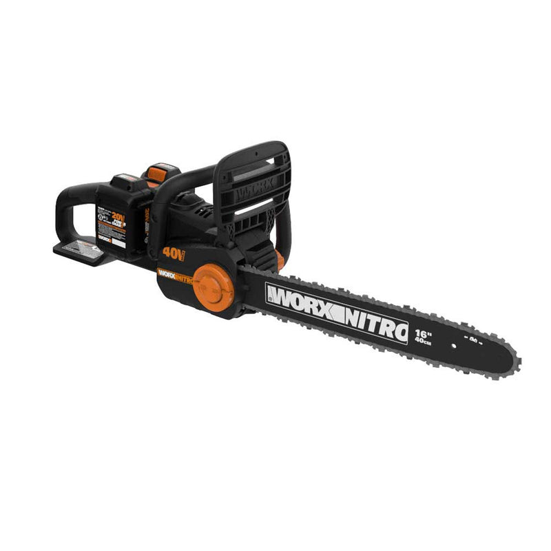 WORX WG385 Power Share 40 Volt 16 Inch Cordless Chainsaw with Battery & Charger