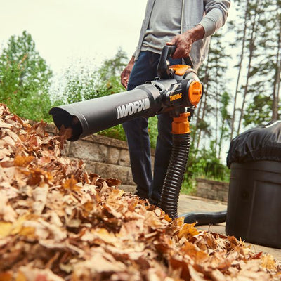 WORX Yard Tool Package w/ Trivac Electric Leaf Blower & Cordless Hedge Trimmer